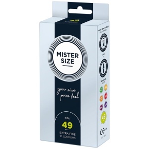 Prezervative Slim Mister Size 49 mm – Pachet 10 bucăți