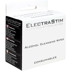 Șervețele Umede cu Alcool Izopropilic ElectraStim – Set 10 Bucăți Ambalate Individual pentru Jucării Erotice Electronice