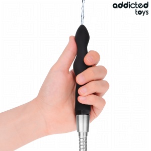 Sondă de Curățare Anală cu Adaptor Universal pentru Duș Addicted Toys – Model 3 din Silicon Super-Moale (15.7 cm) - Img 4