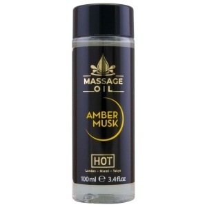 Ulei de Masaj cu Efect de Încălzire – Ambră și Mosc (Amber & Musk), 100 ml