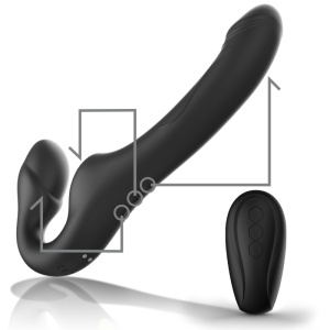 Vibrator Fără Centura cu Telecomandă Ibiza Strapples – 3 Motoare, 1000 de Combinații, IPX6, USB - Img 5