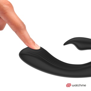 Vibrator Iepuraș cu Telecomandă Ceas Watchme Anne's Desire – Negru, 2 Motoare, 7 Moduri, Impermeabil, USB - Img 3