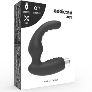 Vibrator Prostatic Reîncărcabil Model 2 – Din Silicon Medical, cu 10 Moduri de Vibrație și Design Anatomic (11 cm, Negru) - Img 4