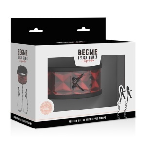 Zgardă Red Edition cu Cleme și Căptușeală Neopren – BEGME - Img 4