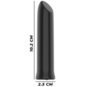 Bullet Vibrator Reîncărcabil cu 10 Moduri - INTENSE TODRICK Black - Img 2