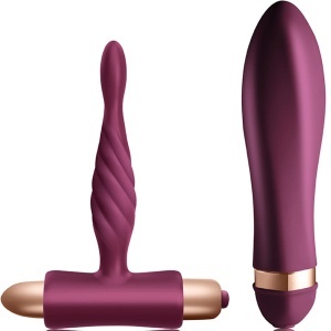 Climaximum - Dare Kit cu vibrator răsucit și dop anal pentru începători