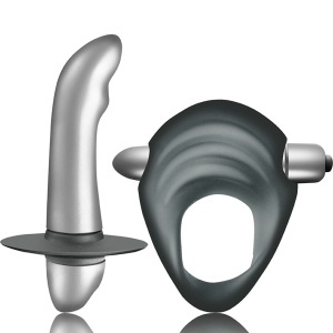 Climaximum - Kit Entice cu inel pentru penis și vibrator de prostată pentru începători