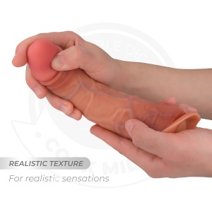 Cock Miller Dildo Realist cu Vibrații și Telecomandă, 19.5 cm - Img 4