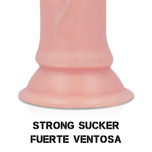 Dildo realist Hawk din silicon lichid, cu rotație și 10 moduri de vibrație (22 cm) - Img 9