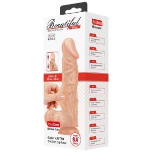 Dildo Ultra-Realistic Buraq 24 cm Natural cu Ventuză - Img 4
