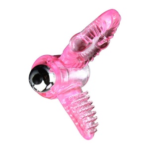 Inel Vibrator SWEET ABS Roz pentru Penis – 10 Ritmuri, Stimulator Clitoridian - Img 2