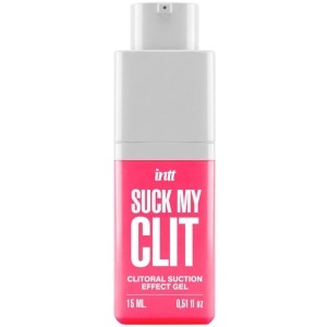 INTT – Gel Stimulator „Suck My Clit” (Căpșuni Sălbatice): Efect de Sucție și Vibrații, 15 ml - Img 2