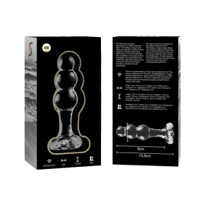Plug Anal din Sticlă Borosilicată Ibiza Nebula – Dimensiune Compactă și Jocuri Termice (10.5 cm) - Img 6