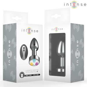 Plug Anal Vibrant din Metal cu Lumini LED și Telecomandă Intense – Mărimea M (8.9 cm) - Img 2