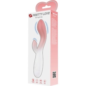 Pretty Love - Vibrator Brighty G-Spot + Stimulator de Clitoris, 30 Vibrații, Roz - Img 2