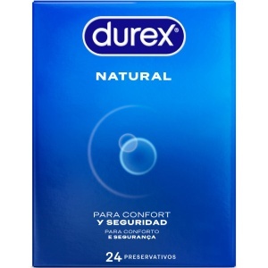 Prezervative Clasice Anatomice Durex Natural Mega Pack – Pachet 24 bucăți