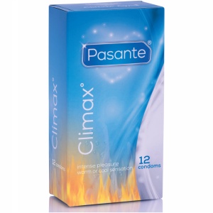 Prezervative Texturate Pasante Climax – 6 Efect de Căldură + 6 Efect de Răcire – Pachet 12 bucăți
