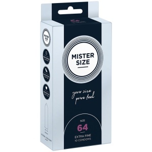 Prezervative XXL Mister Size 64 mm – Pachet 10 bucăți