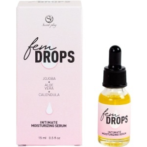 Ser Hidratant Intim cu Picături SecretPlay Fem Drops 15 ml – Uleiuri Naturale 100%, Aloe Vera și Jojoba - Img 4