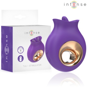 Stimulator Reîncărcabil cu 9 Vibrații și 9 Oscilații - INTENSE TULI Mov - Img 5