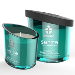 Swede – Lumânare de Masaj „Senze Tranquility” (Mentă, Trandafir & Portocale): Ulei Hrănitor, 50 ml