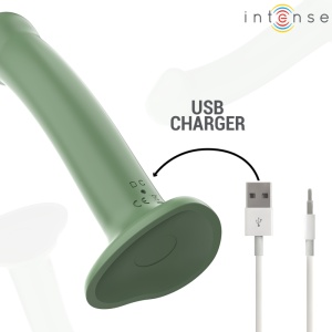 Vibrator cu Ventuză și Telecomandă Intense Becca – Verde, 10 Vibrații, Impermeabil IPX, USB - Img 4