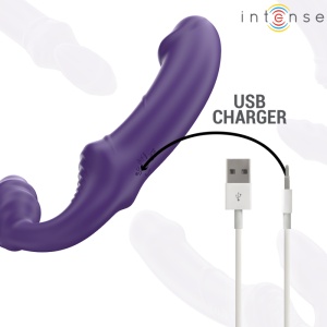 Vibrator Dublu Jill cu Telecomandă, 20 cm, Mov - Img 6