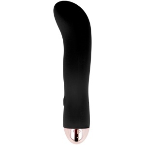 Vibrator Reîncărcabil Mătăsos Dolce Vita Black – Negru, 7 Moduri, Silicon Medical, USB - Img 2
