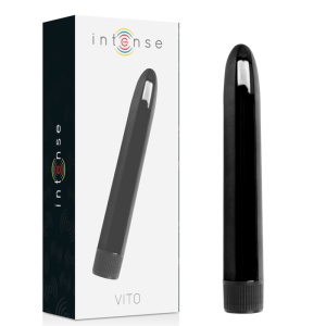 Vibrator Vito Intense din ABS, de mărime medie, 17 cm, Negru - Img 3