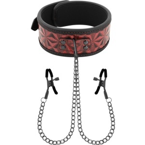 Zgardă Red Edition cu Cleme și Căptușeală Neopren – BEGME - Img 1