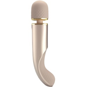 Aparat de Masaj Magic Wand Mare Champagne – Șampanie, 5 Viteze, 7 Vibrații, USB - Img 7