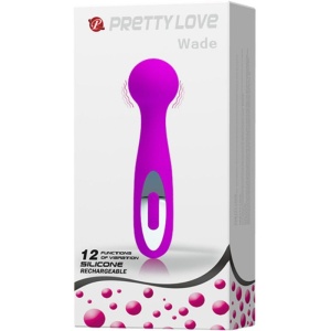 Aparat de Masaj și Vibrator Reîncărcabil Pretty Love Wade – 12 Funcții din Silicon Premium - Img 6