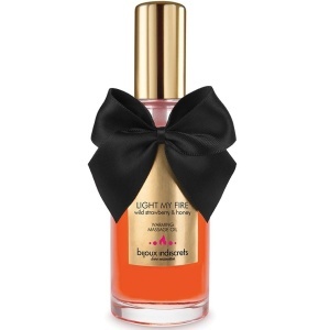 Bijoux Indiscrets – Ulei de Masaj cu Efect de Încălzire și Aromă de Căpșuni, 100 ml - Img 2
