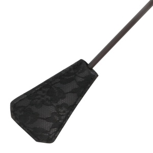 Cravașă BDSM cu Pene Stimulatoare-Darkness Black Feather Whip 56 cm - Img 3