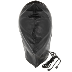 Darkness – Mască/Glugă Satinată pentru Jocuri BDSM și Roleplay - Img 2