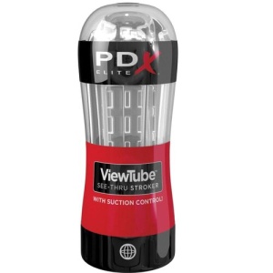 Dispozitiv de Stimulare Transparent ViewTube See-Thru Stroker, cu Efect de Vacuum
