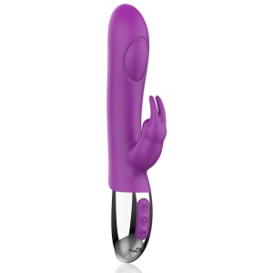 Fun Function - Vibrator Iepuraș Combi Double Tapping cu dublă stimulare, cadou lubrifiant - Img 6