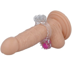 Inel Vibrator Dublu Transparent – Vibrații Puternice și Design Flexibil - Img 3