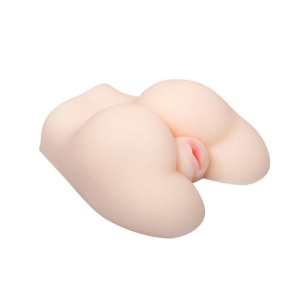 Masturbator Realist Dual Pocket Size cu Material Cyberskin și Glonț Vibrator - Img 2