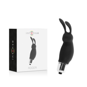 Mini Stimulator Compact Negru - INTENSE Rabbit Roger Black - Img 2