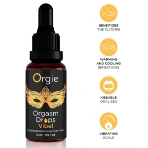 Picături Stimulante Clitoris Orgie Vibe! Orgasm Drops 15ml - Img 2