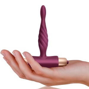 Plug Anal Vibrant pentru Începători Pharos – Silicon Catifelat, Vârf Spiralat și 10 Moduri de Vibrație (9 cm)