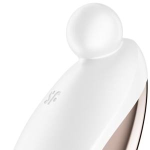 Stimulator Clitoridian Lay-On Satisfyer Spot On 2 - Alb, 12 Vibrații, IPX7, USB Magnetic - Img 4