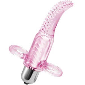 Stimulator vibro pentru deget din silicon, texturat și super elastic, 10 moduri de vibrație - Img 2