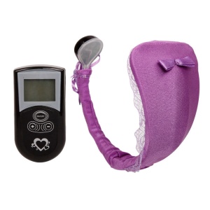 Tanga cu Vibrator Discreet și Telecomendă Liliac – Fără Curele Laterale, Rază 15m