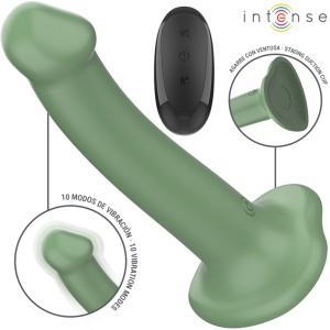 Vibrator cu Ventuză și Telecomandă Intense Becca – Verde, 10 Vibrații, Impermeabil IPX, USB