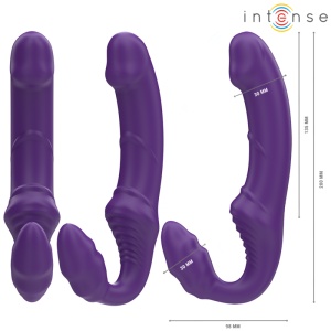 Vibrator Dublu Jill cu Telecomandă, 20 cm, Mov - Img 3