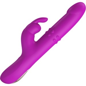 Vibrator Iepure cu Rotație și Împingere Pretty Love Reese Violet – Multi-Funcții, Impermeabil, USB