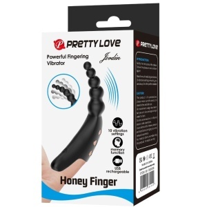 Vibrator pentru deget Jordin din silicon, cu nervuri și reîncărcabil USB, 10 moduri de vibrație, Negru - Img 6