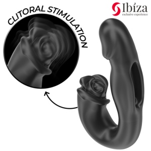 Vibrator Reîncărcabil cu Efect de Mișcare și 2 Motoare - IBIZA Rose - Img 5